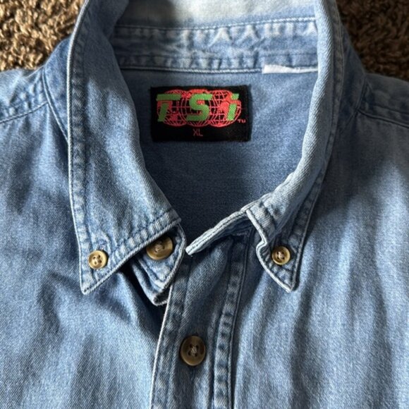 Florida Extra Large Blue Denim Shirt With Patch - Picture 5 of 9